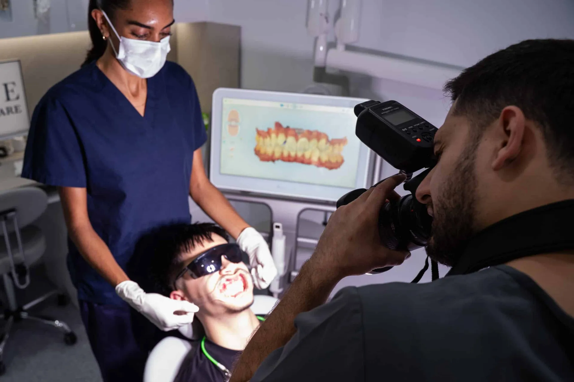 Clinical smile photography at Hayat Dental