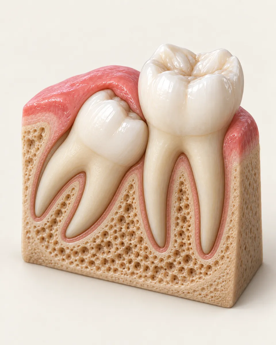 Illustration: Wisdom tooth removal